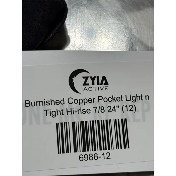 Women's Zyia Burnished Copper Pocket Light n
Tight Hi-rise 7/8 24" (12) - Picture 7 of 7